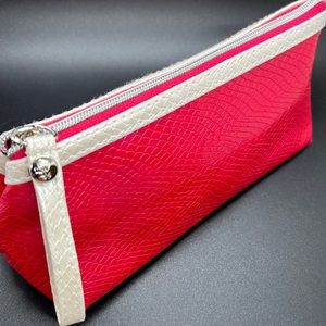 🛍 Lancôme Small Triangular Makeup Purse Pencil Bag LikeNew